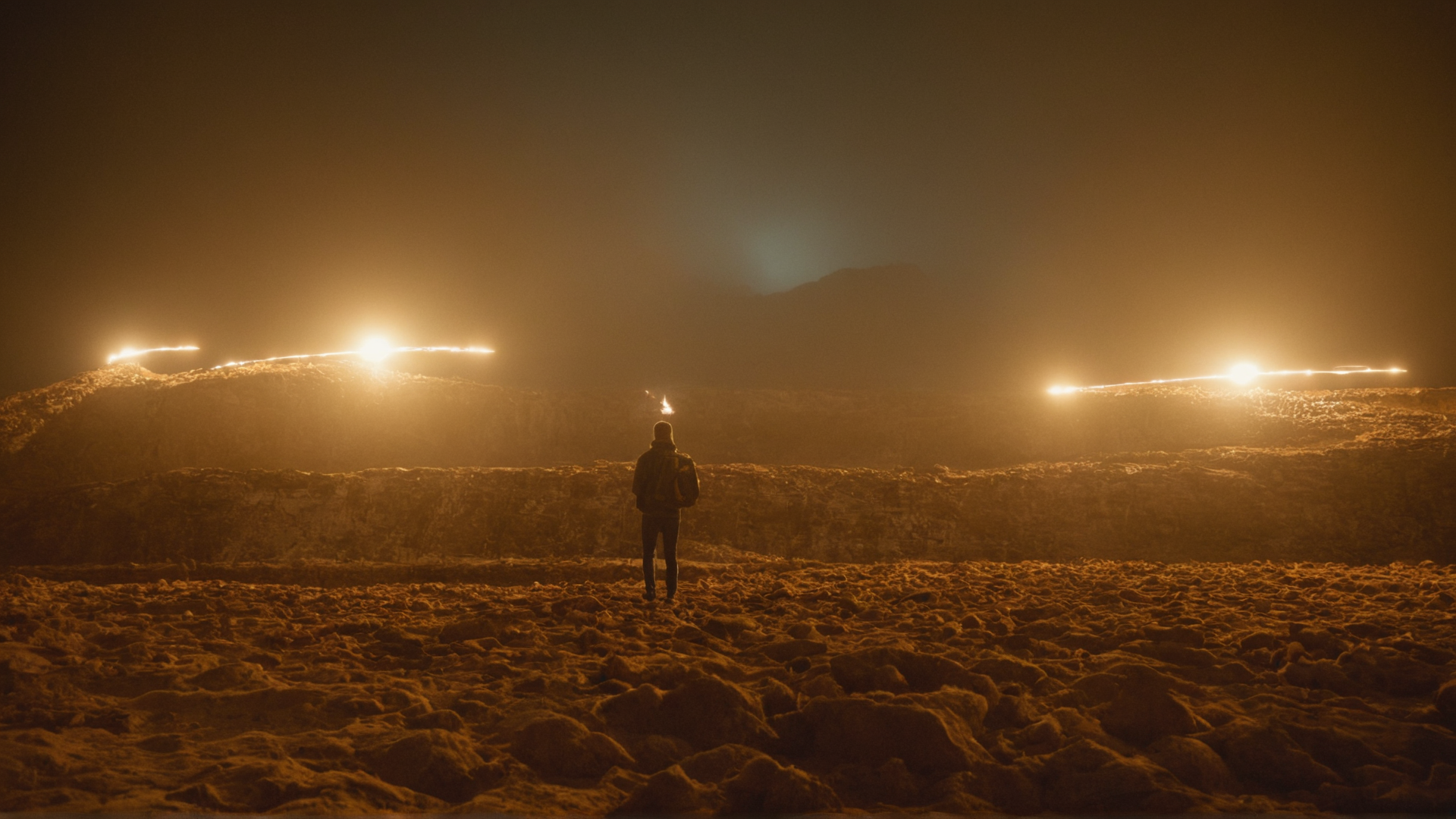 Elements to focus on: Illuminated particles, sense of movement and depth