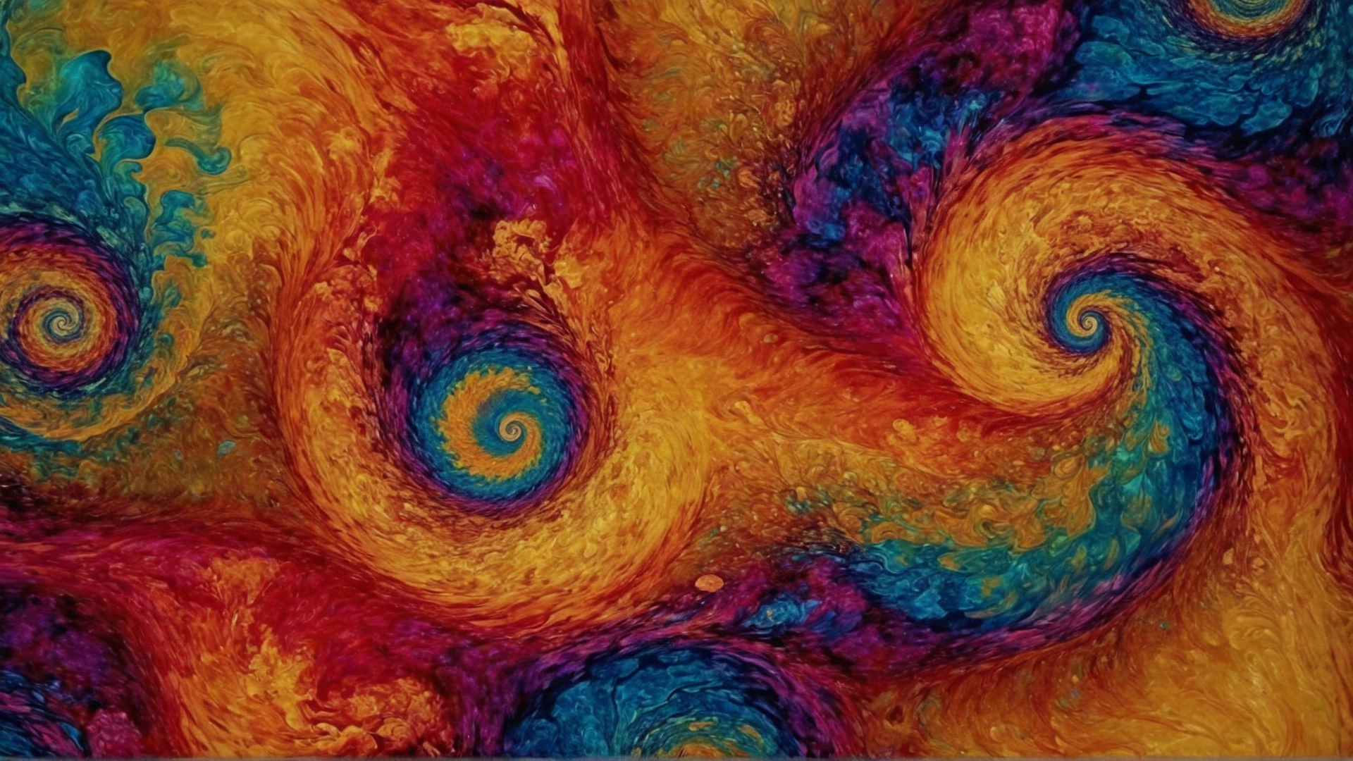 Dive into a mesmerizing whirlpool of iridescent ink, swirling and blending into 